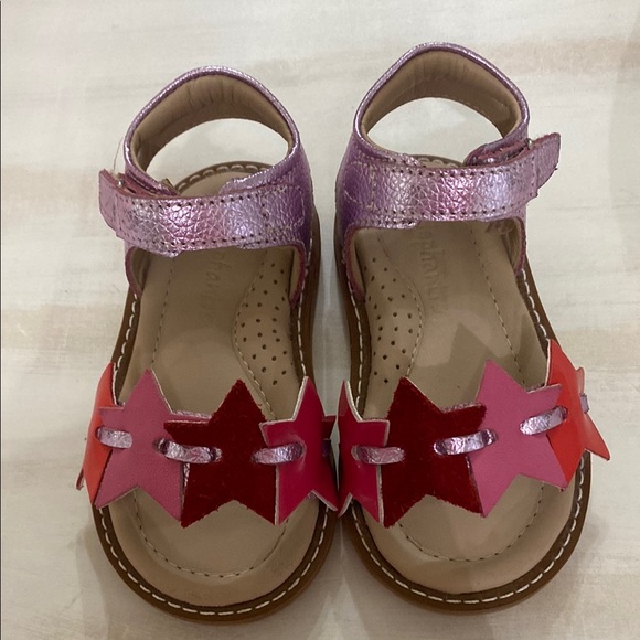 Elephantito Other - Elephantito Pink and Red Star Sandals